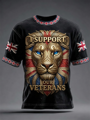 Men's I Support Our Veterans Short Sleeves T-shirt