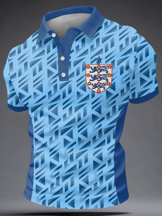 Men's UK Football Lover England Printed polo shirt