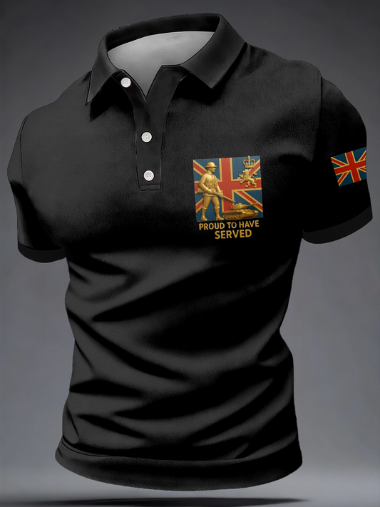 Men's British Veteran polo shirt