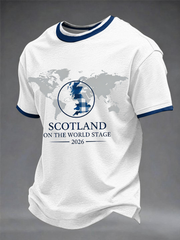 Men's UK Football Lover Scotland Printed short sleeves t-shirt