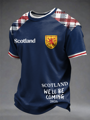 Men's UK Football Lover Scotland Printed short sleeves t-shirt