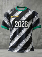Men's UK Football Lover Scotland Printed short sleeve t-shirt