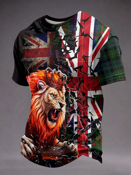 Men's British Lion Printed T-shirt