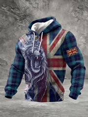 Men's British Lion Printed Hoodie