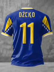 Men's Bosnia ZMAJEVI Football Lover Printed T-shirt