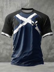 Men's UK Football Lover Scotland Printed short sleeve t-shirt