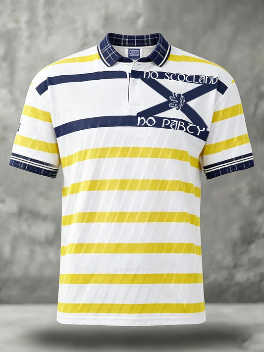 Men's Scotland Football Lover Printed Casual Tops