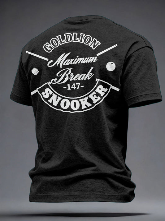 Men's Snooker Lover Printed T-shirt