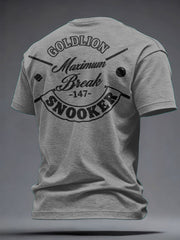 Men's Snooker Lover Printed T-shirt