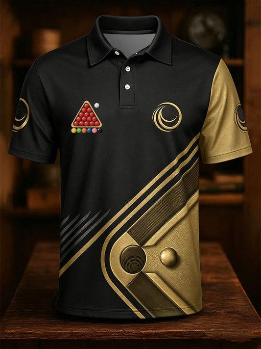 Men's Snooker Lover Printed CasualTops