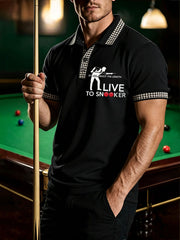 Men's Snooker Lover Printed CasualTops