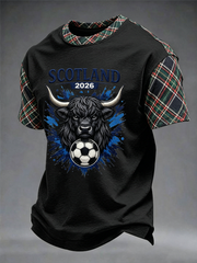 Men's UK Football Lover Scotland Printed short sleeves t-shirt