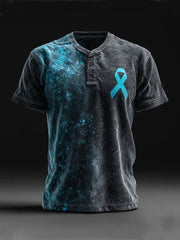 Men's PTSD Awareness Veteran Printed Casual Tops