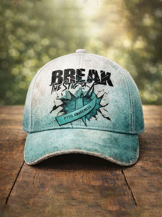 Unisex PTSD Awareness Veteran Printed Hat