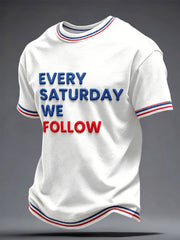 Men's Scotland Football Saturday Lover Printed T-shirt