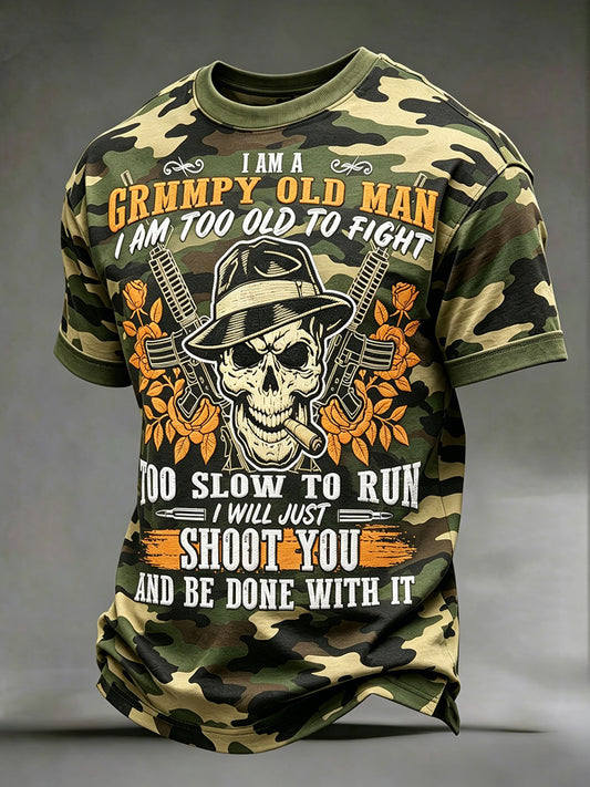 Men's 'I'm a grumpy old man' camo T-Shirts