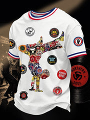 Men's Retro Northern Soul Keep The Faith Print Casual Tee
