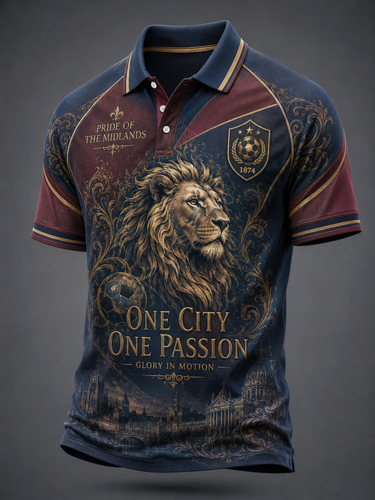 Men's Gift For Soccer Fans Print Casual Polo