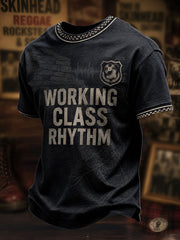 Men's UK Culture Art Music Lover Printed T-shirt