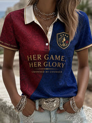 Women's Barcelona Europe Queen Printed Casual Tops
