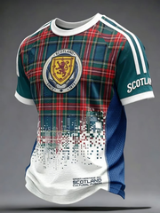 Men's UK Football Lover Scotland Printed short sleeve t-shirt