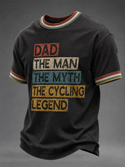 Men's Dad The Man The Myth The Cycling Legebd T-shirt