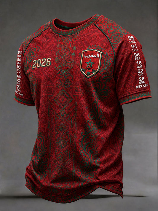 Men's Moroccan Football T-shirts
