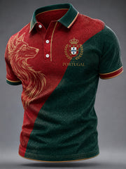 Men's Portuguese Football Print Casual Top