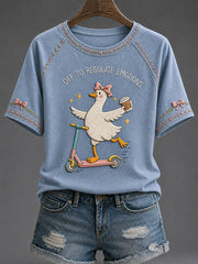 Women's Mental Health Awareness Off To Regulate Emotions Silly Goose Short Sleeve T-shirt