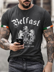 Men's Belfast Print Short Sleeves T-shirt