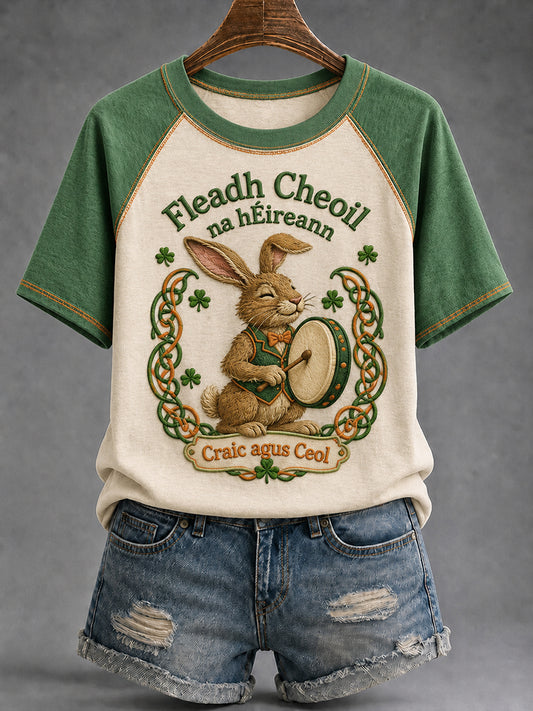 Women's Fleadh Cheoil na hÉireann Animal Graphic Raglan Tee