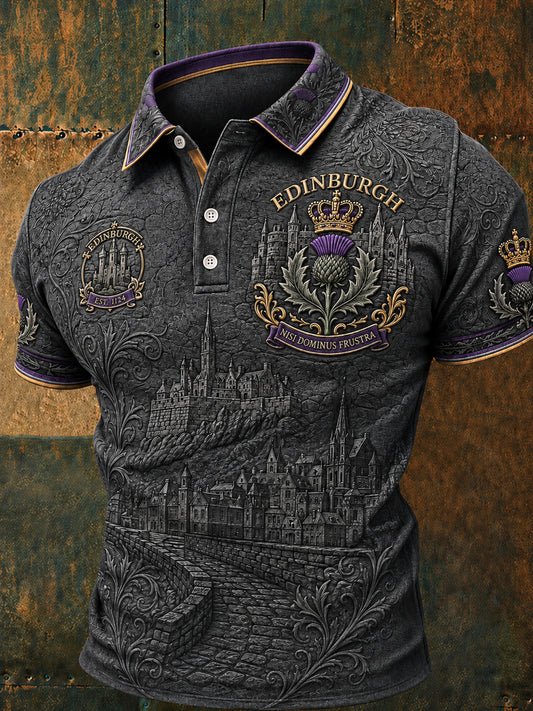 Men's Edinburgh Art Lover Printed Short Sleeve Top