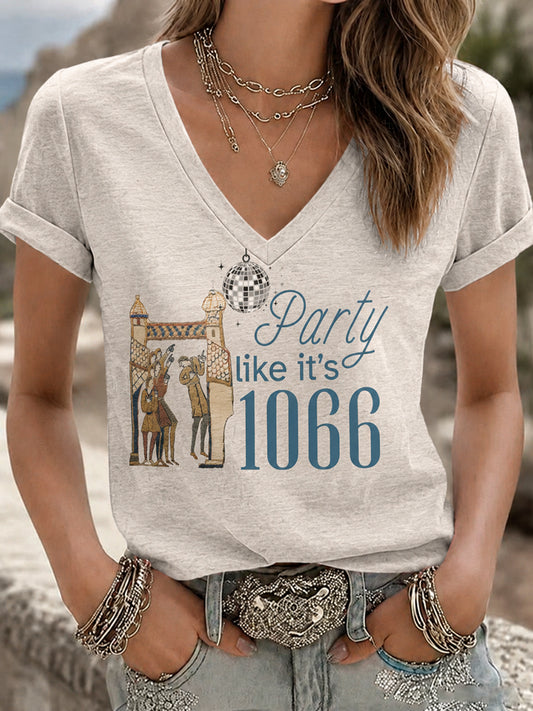 Women's Hastings Battle Medieval History Vintage Graphic T-shirt