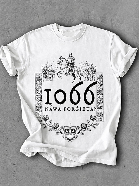Women's Hastings Battle Medieval History Vintage Graphic T-shirt