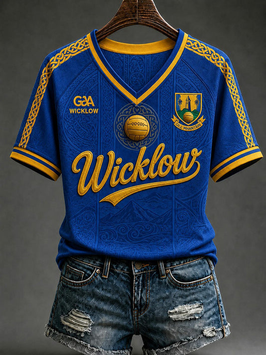 Women's Wicklow Printed V-neck T-shirt