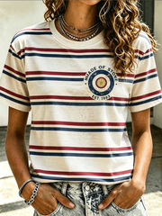 Women's Modern Culture Lover Printed short-sleeved T-shirt