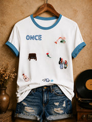 Women's Irish Folk Street Musician T-Shirt