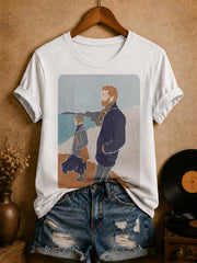 Women's Irish Folk Street Musician T-Shirt