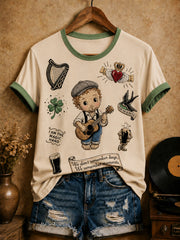Women's Irish Folk Street Musician T-Shirt