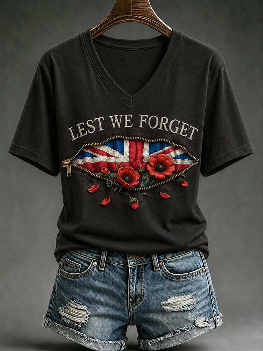 Women's Remembrance Day Short-sleeved T-shirt