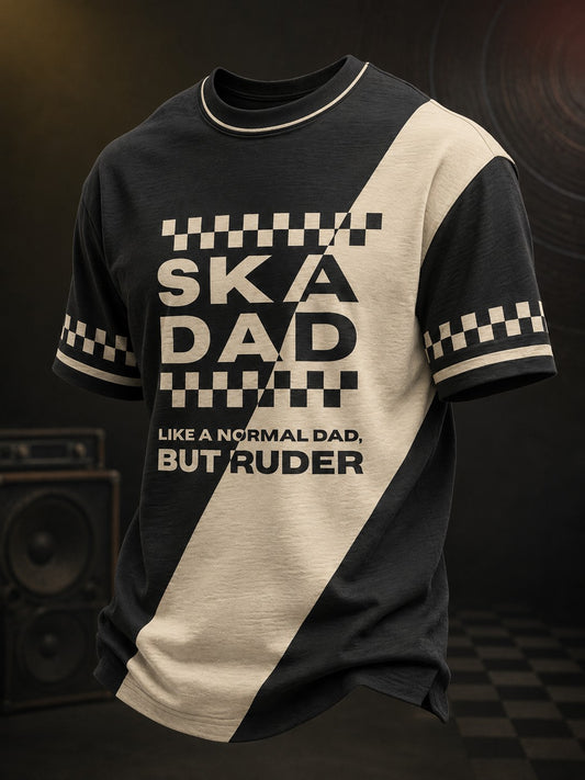 Men's Ska Revival Style Printed T-shirt