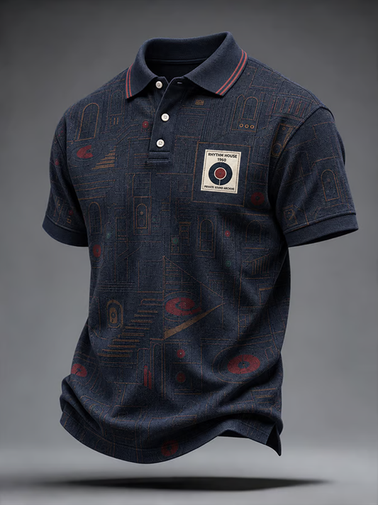 Men's Mods Culture UK Music Lover Printed polo shirt