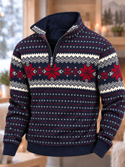 Men's Nordic Norway Art Printed HoodieZip-Up Hoodie