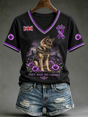 Women's Remembering The Animals Of War Short-sleeved T-shirt