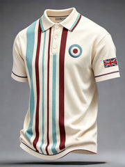 Men's UK Music Lover Mods Art Printed Casual Tops