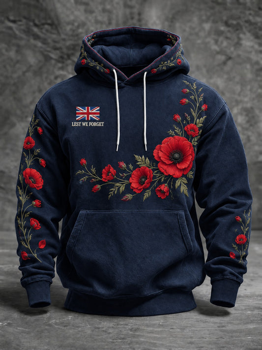 Men's Lest We Forget Printed Hoodie