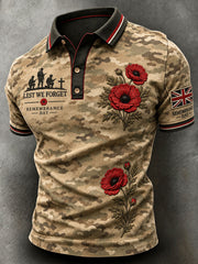 Men's Lest We Forget Print Shirt