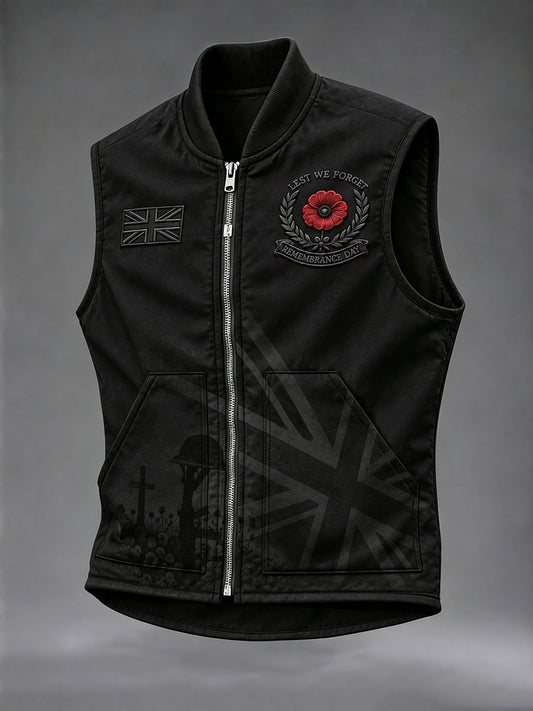 Men's Lest We Forget Print Vest
