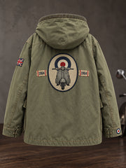 Men's UK Music Lover Mods Art Printed Jacket