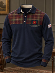 Men's England Lancashire Day Red Roses Art Printed Casual Tops